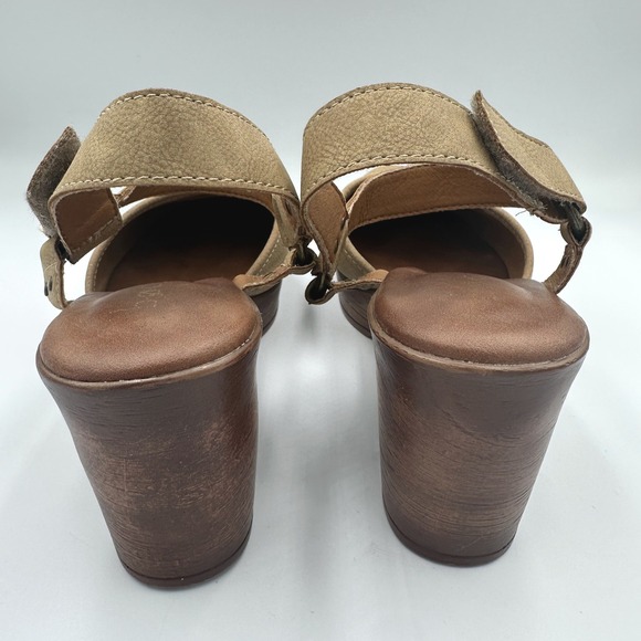 b.o.c. by Born Natasha Boho Hippie Tan Platform Clogs Faux Leather Womens 10M - Picture 10 of 12